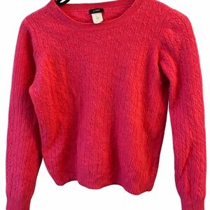 J. Crew Women's Pink Cashmere Sweater